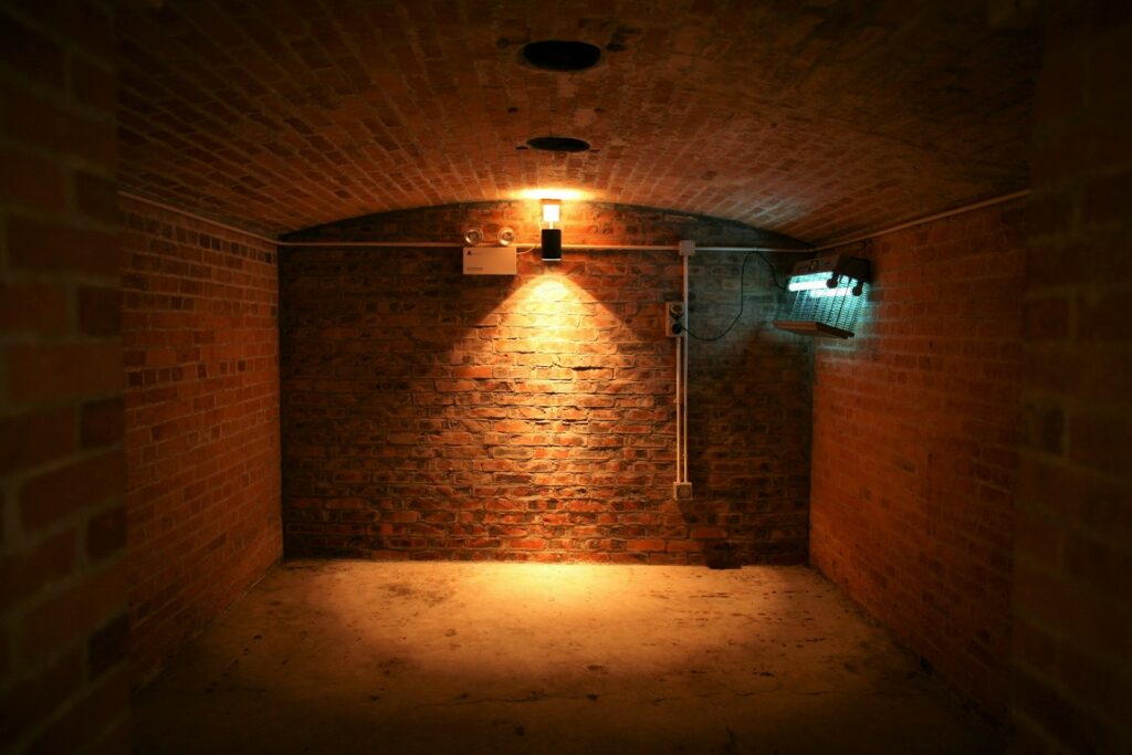 ventilation d'un sous-sol enterré